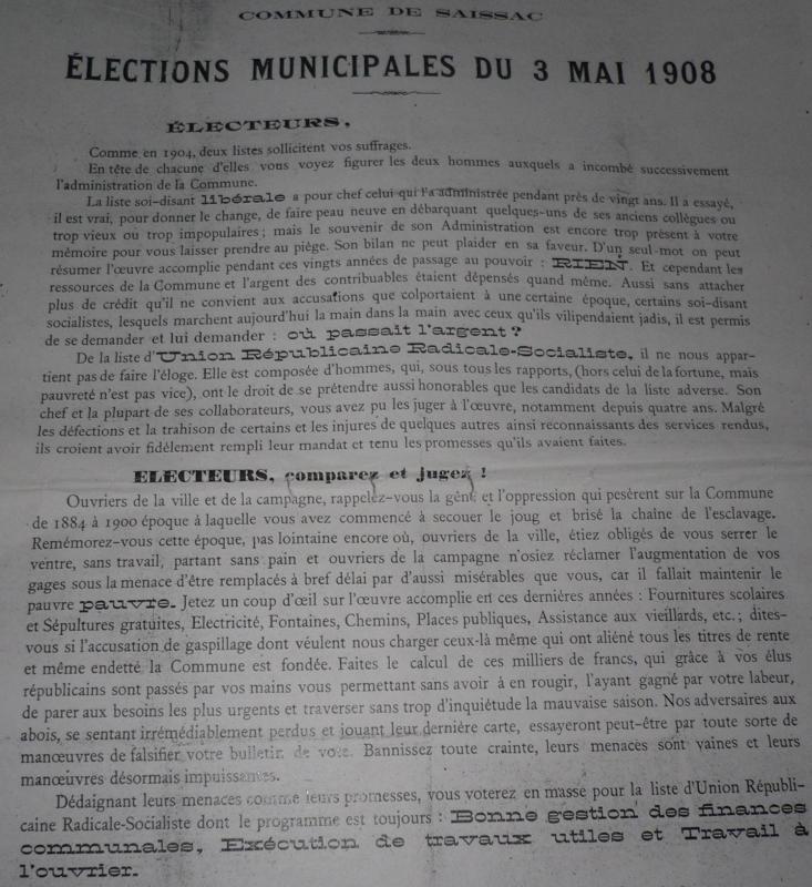 Elections 1908 1